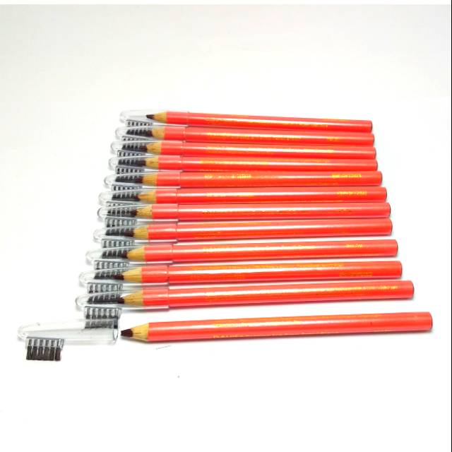 [12 pcs] PENSIL ALIS DAVIS ORANGE SIKAT BPOM