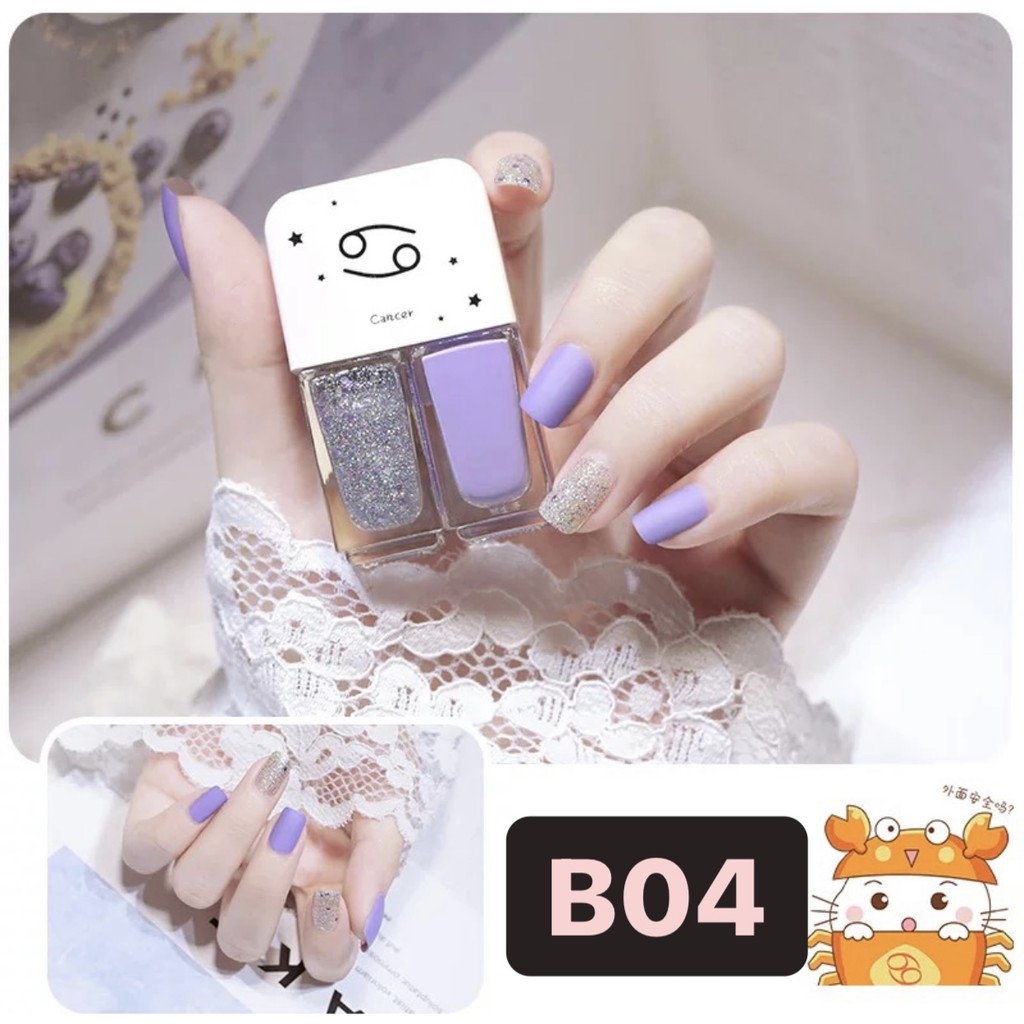 [1.1]BF B01-B30 2In1 Kutek Korean NON Peel Off Nail Polish Set
