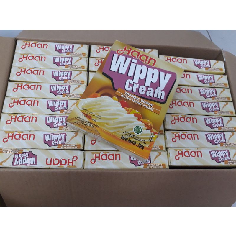 Haan wippy cream whipped cream wipp krim instant 200gr