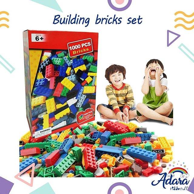 Jual Building Bricks Set (mainan Menyusun Balok, Lego-legoan, Mainan ...