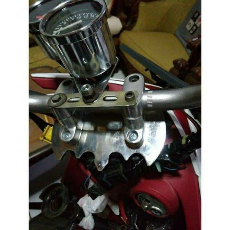 Adaptor Dudukan Stang Matic Yamaha Mio New X-Ride Fino Soul Gt Aerox Dan Bebek Jupiter Fiz-R Vega