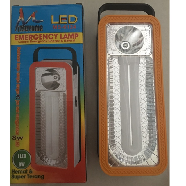 Lampu emergency pakai charge dan baterai
