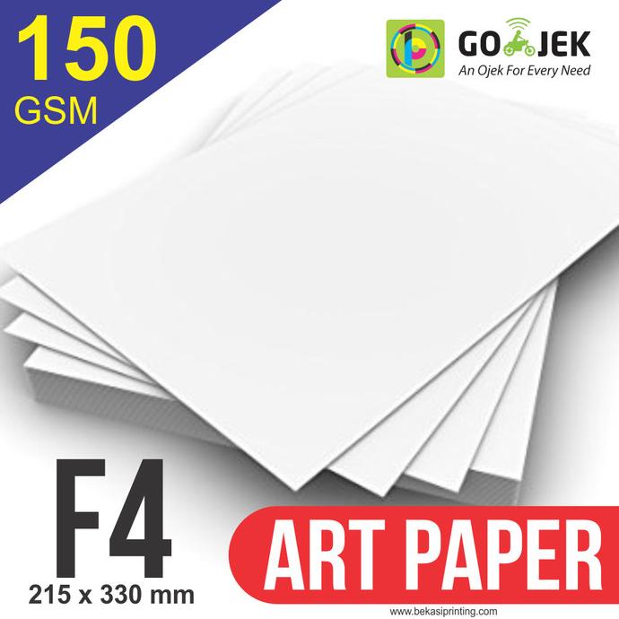 

Big Sale Kertas Art Paper F4 150 gram | 1 RIM Big Sale