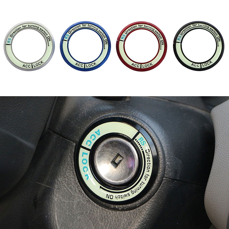 Kunci Kontak Mobil Ring Key Hole Sticker Cover Untuk Hyundai Solaris Aksen Ix35 Untuk Honda CRV Toyota RAV4 Untuk Subaru Forester Pedalaman