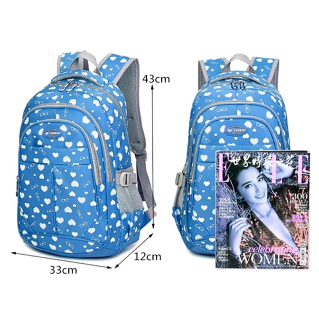 ST99 -Tas Sekolah Anak Perempuan Sd Smp Sma Ransel Kerja ORIGINAL Tas Sekolah Anak Laki BackPack IMPORT Karakter