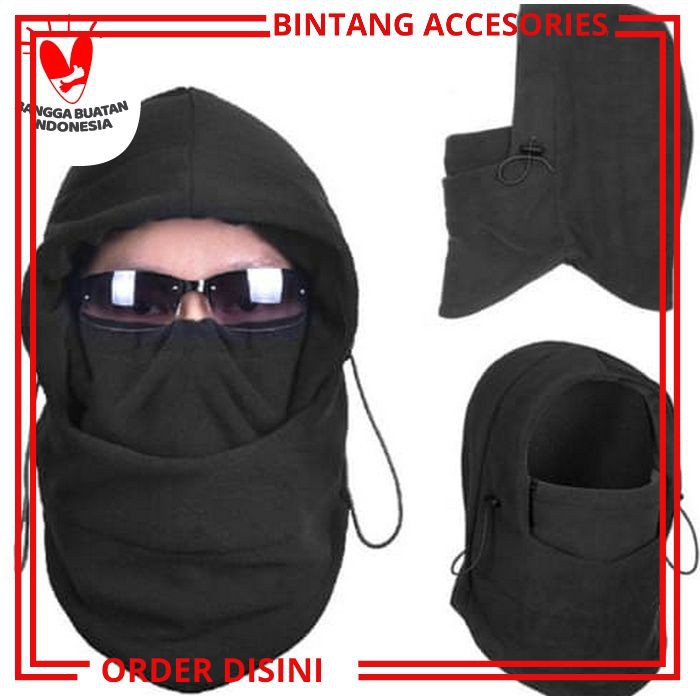 W605 KUPLUK PRIA MASKER KUPLUK KUPLUK POLAR BALACLAVA MASKER SCARF PASHION PIA TOPI KUPLUK