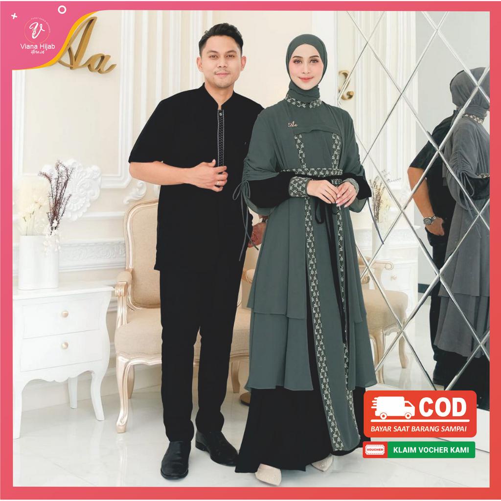 Aden Couple Sarimbit Keluarga Acropolis of Athena By Aden Hijab Metope Black