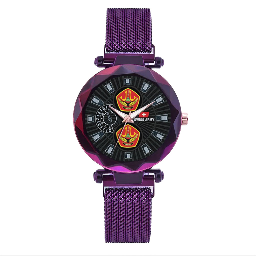 Jam Tangan Wanita Custom - BANSER Free Box &amp; Batre Cadangan