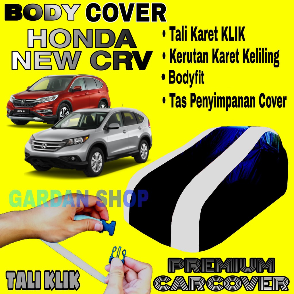 Body Cover HONDA NEW CRV Sarung Strip SILVER Penutup Pelindung Selimut Bodi Mobil CRV PREMIUM Silver