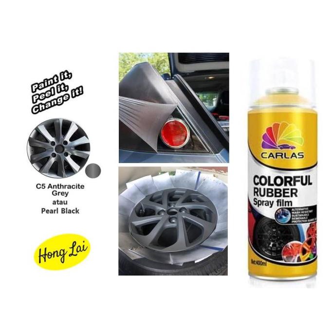 Ready oke] Carlas Rubber Paint Dof C5 anthracite Grey / black Pearl pilok