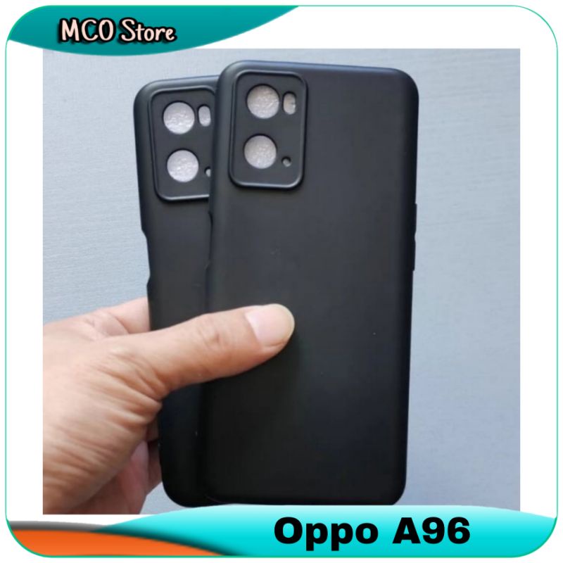 Casing Oppo A96 A 96 Slim Fit Silicone Matte Case Cover