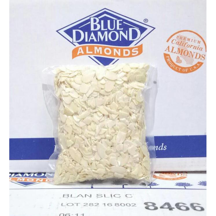 

Hot Produk Almond Slice Roasted / Kacang Almond Slice Panggang Blue Diamond 250gr