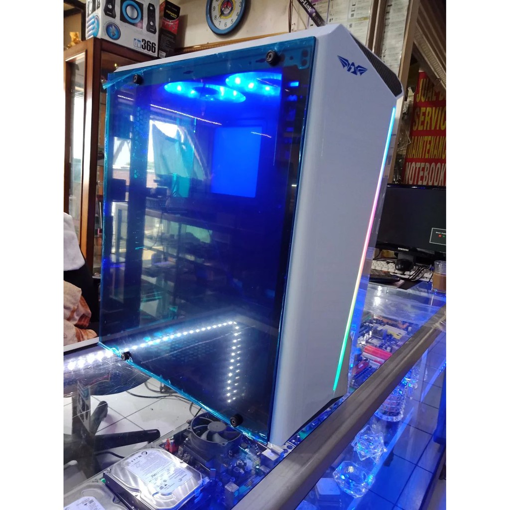PC - CPU RAKITAN RYZEN 3 2200G LED SAMSUNG 24 CURVE