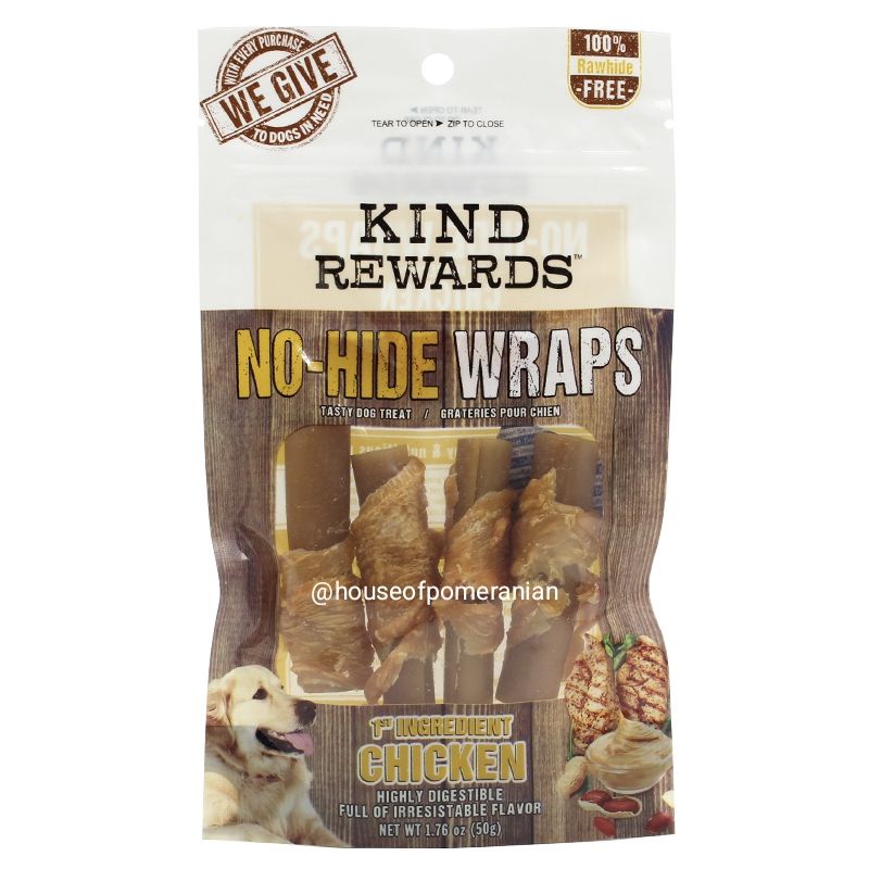 KIND REWARDS no-hide wraps dog snack makanan cemilan anjing treats