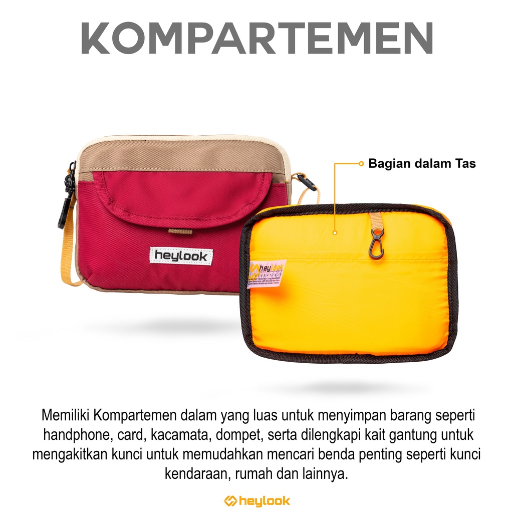 HEYLOOK Project - Sling Bag SENNA Pouch Wallet Sling Phone Pria Wanita Sling Pouch