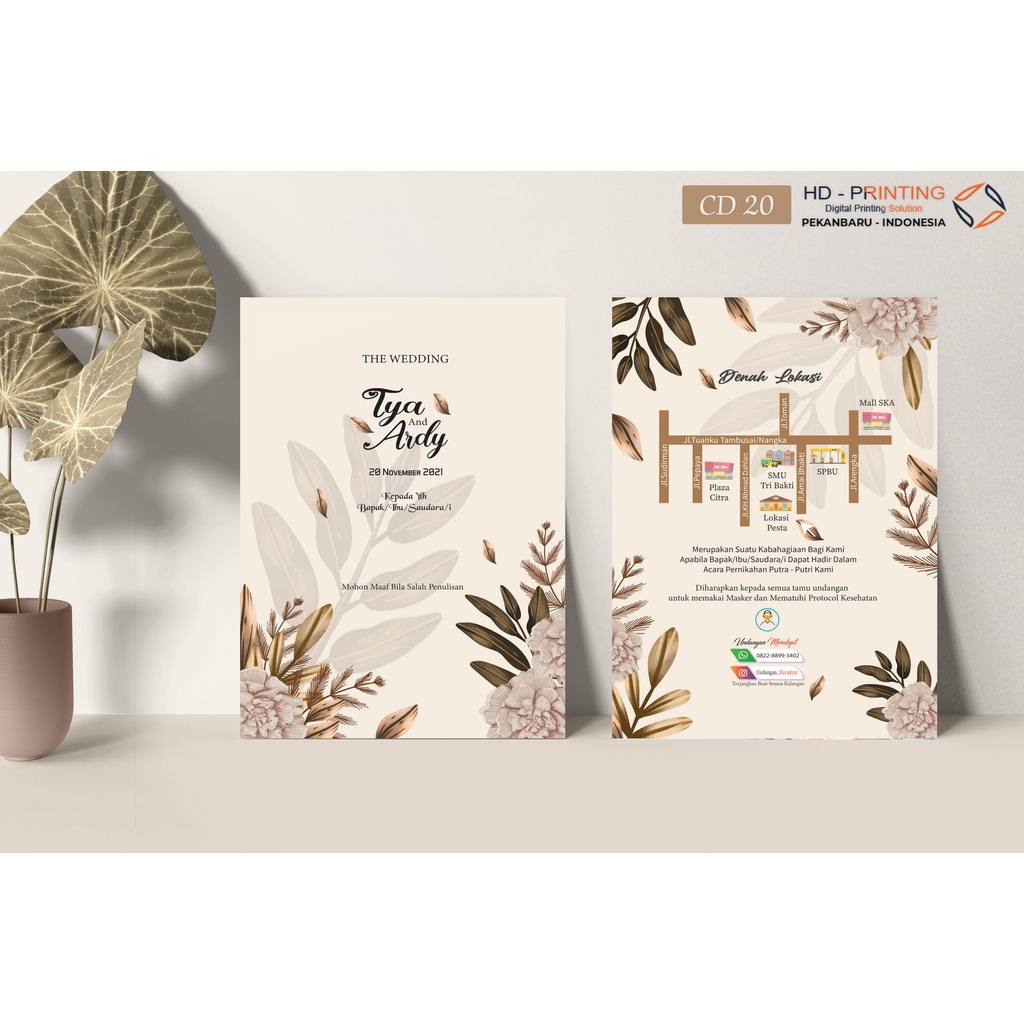

Undangan Pernikahan Vintage, Elegan