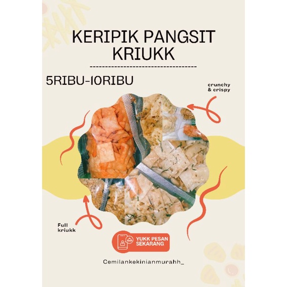 

(PROMO) PANGSIT KRIUK 75GRAM KERIPIK PANGSIT MURAH/ KRIPIK PANGSIT ENAKK/KERIPIK PANGSIT DAUN JERUK SURABAYA