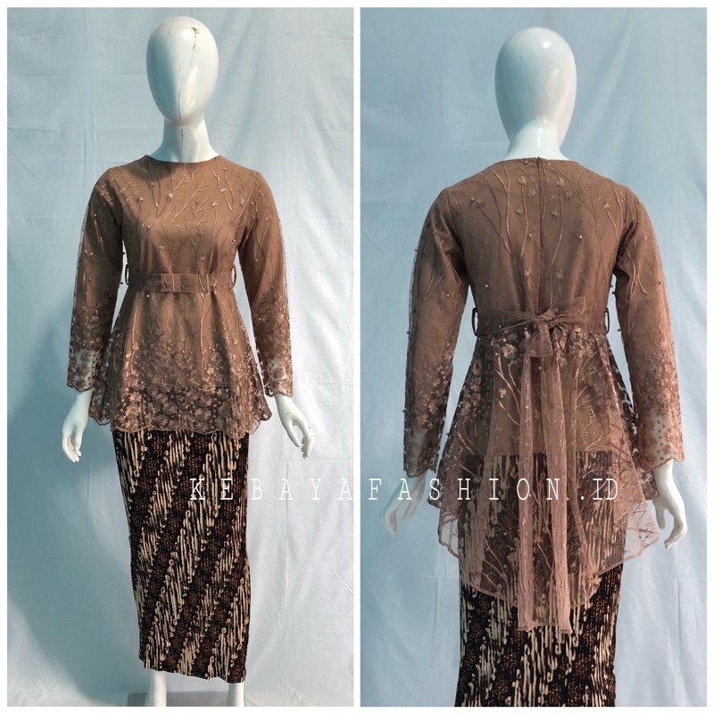 Kebaya Modern Stelan Kebaya Brukat Set Kebaya brokat Kebaya Wisuda