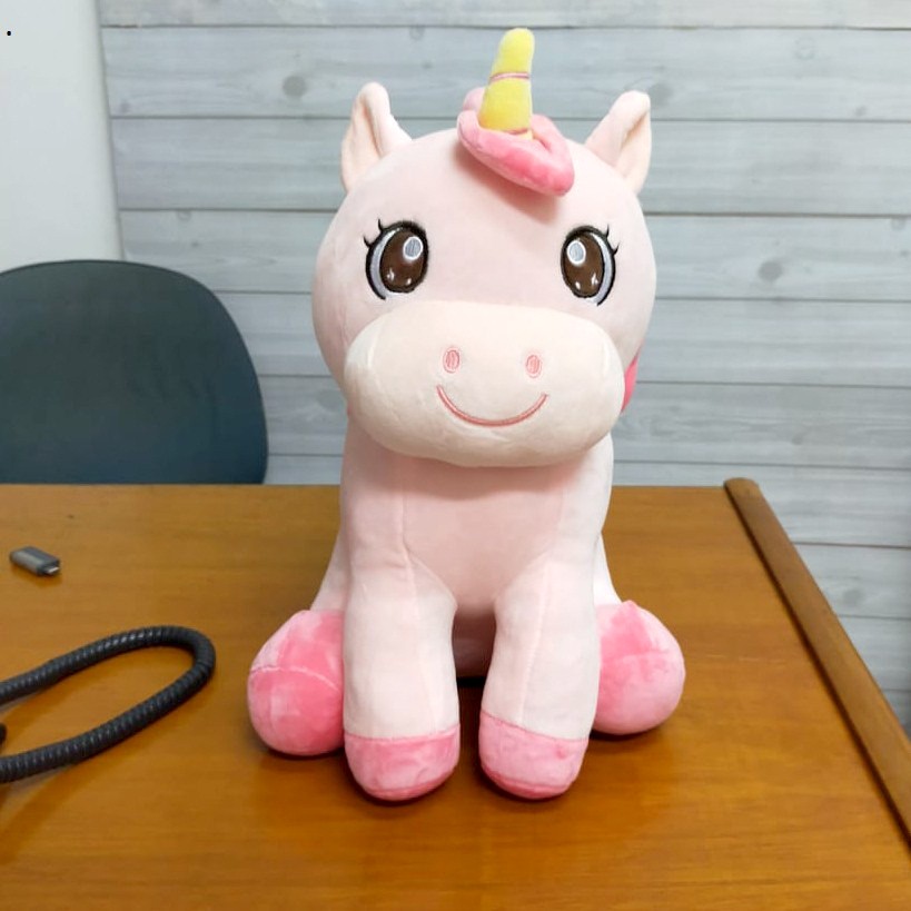 Boneka Kudaponi Sitting Unicorn Sayap Impor Hadiah Kado Ultah Koleksi