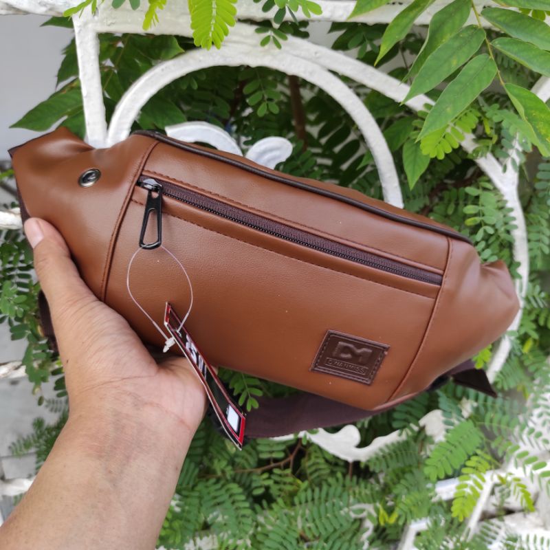 PROMO KONVEKSI Tas Waist Bag Pria Tas Selempang - Tas Pria Original DM Kulit Sintetis Kualitas Impor