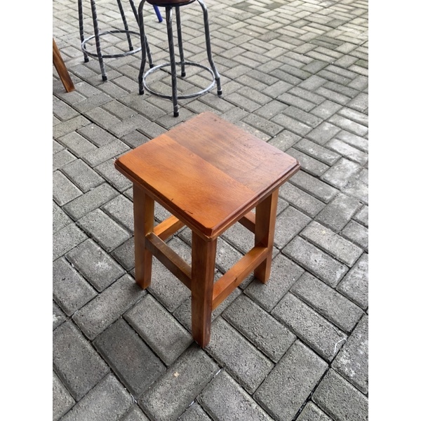 Kursi Kayu Kotak 50 cm / Kursi Cafe / Kursi Bar / Kursi Angkringan