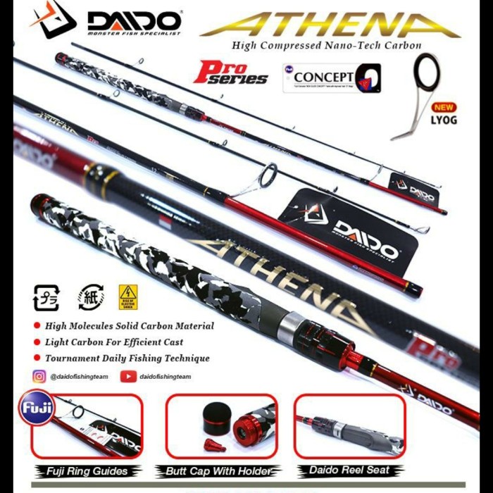 joran daido athena pro series 180 joran carbon solid fuji ring