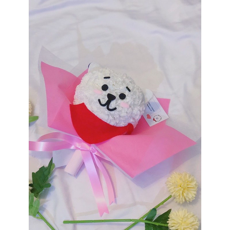 BUNGA KARAKTER / BUKET KARAKTER / BUNGA KERTAS RJ BTS RJ BT21 BOUQUET