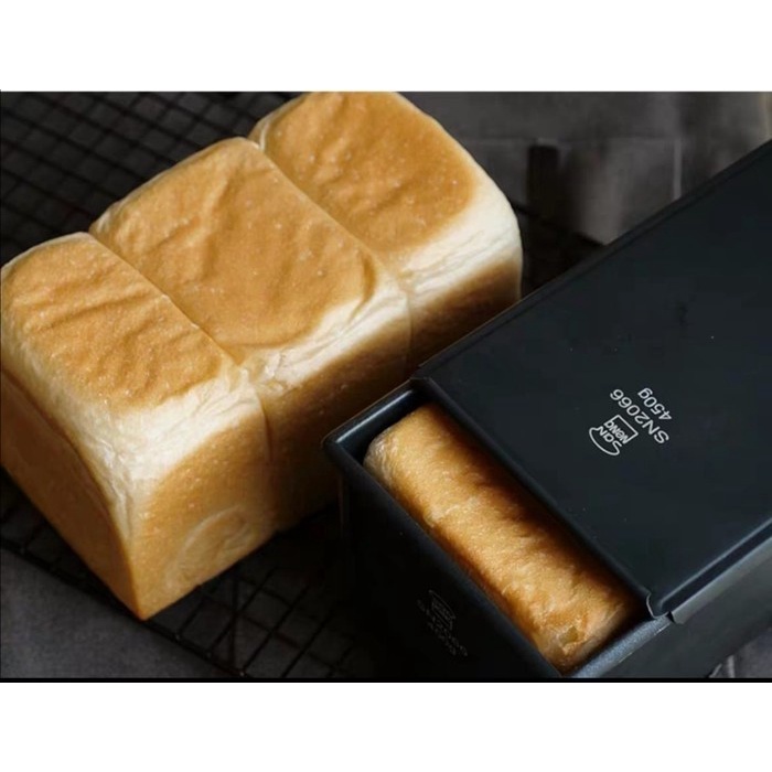 Sanneng SN2066 - 450gr Loaf Pan Low Sugar Bread 19.6 x 10.6 x 11 cm / toast box - loyang roti tawar