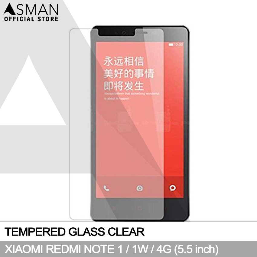 Tempered Glass Xiaomi Redmi Note 1 (5.5&quot;) | Anti Gores Pelindung Layar Kaca - Bening