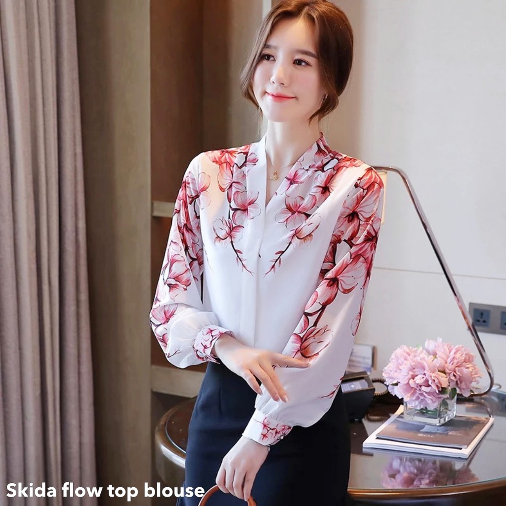 Skida flow top blouse -Thejanclothes