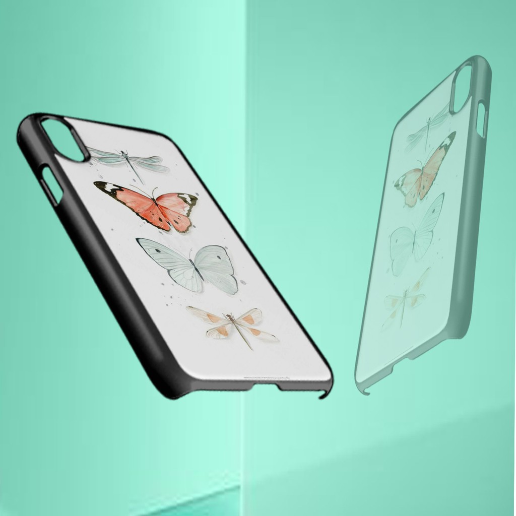 [P145] Butterfly Phone Case 2D Glossy For All Type