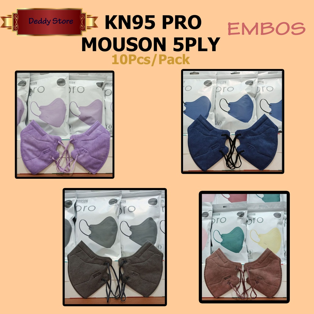 Masker Kn95 pro mouson protective mask warna Masker kn95 pro we mask medis warna hitam putih