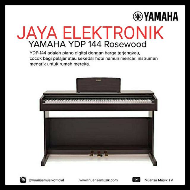Digital Piano Yamaha Arius YDP144 / YDP 144 garansi resmi