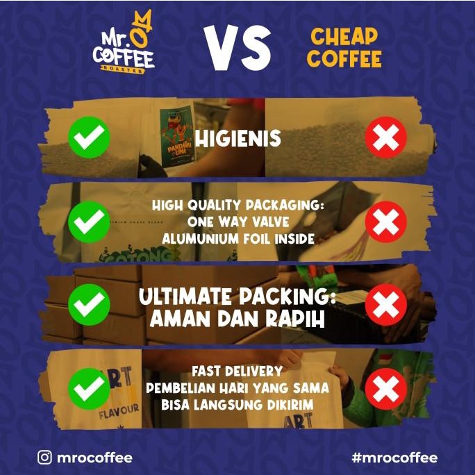 

SEPASANG RASA 2x 100g Special realese Arabika Mr O Coffee