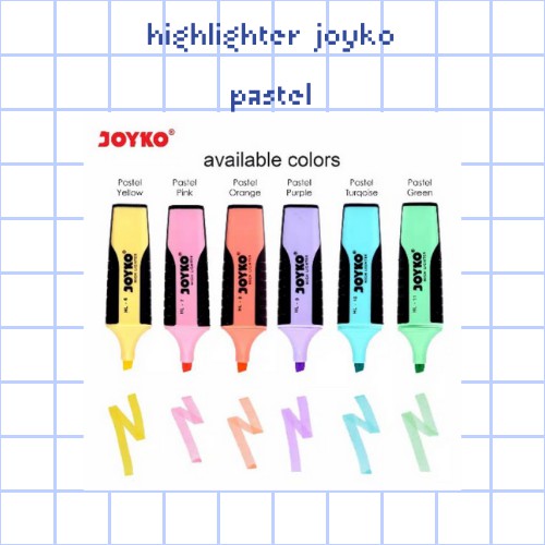 

Highlighter Joyko Pastel HL-6