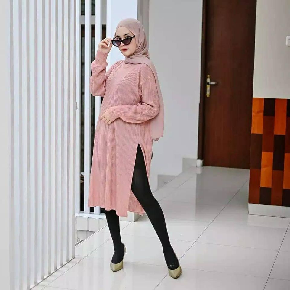 Tunik Long Rajut Premium