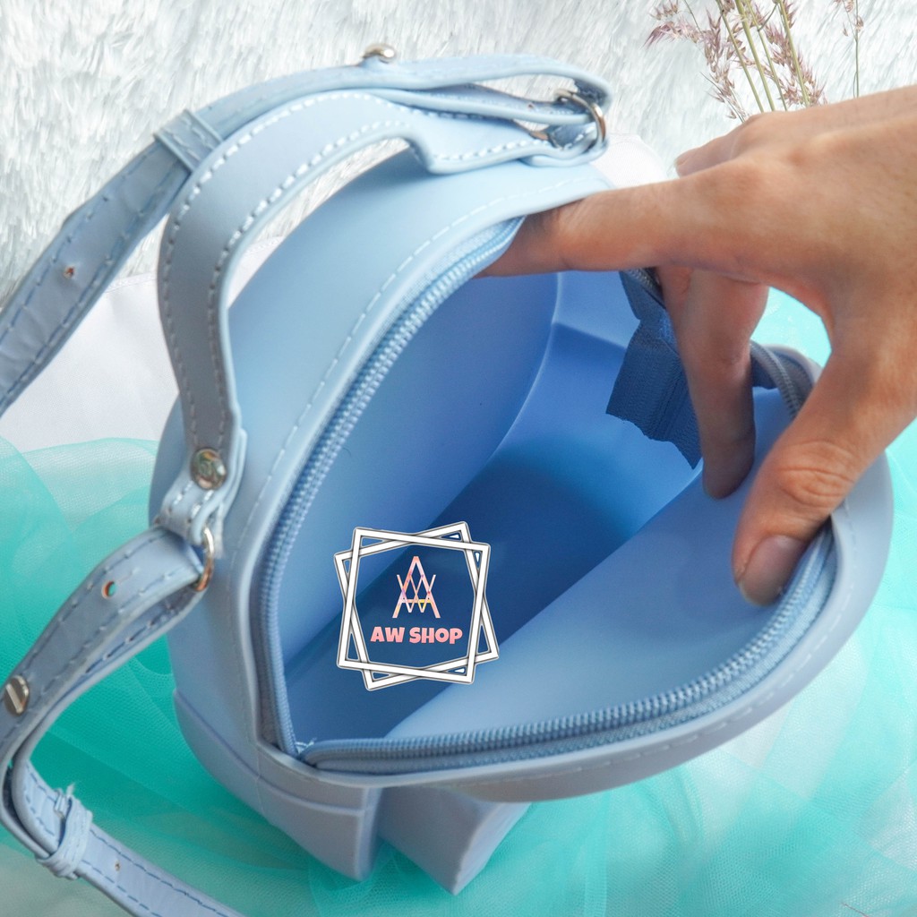 (Cod) Tas Jelly Slempang Usupso | Water Cube Silicone Cross Body Backpack