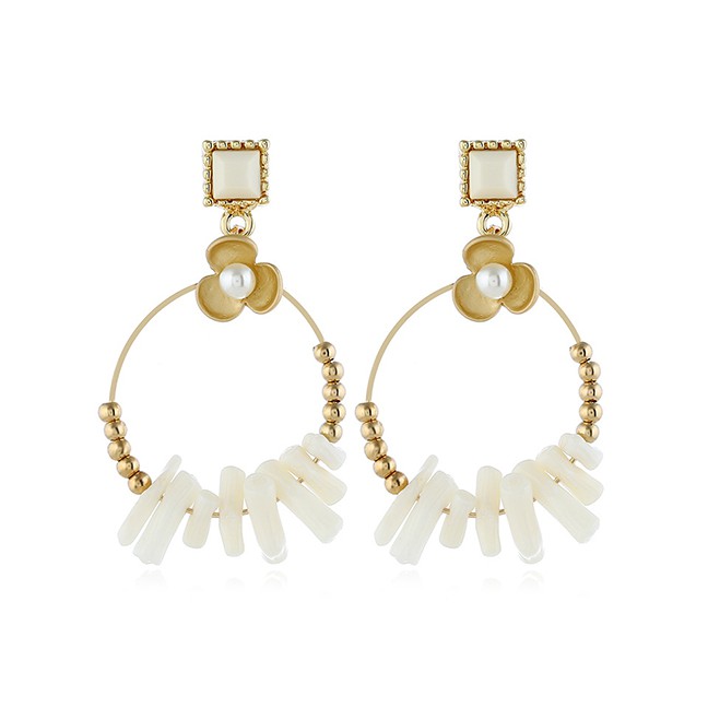 LRC Anting Tusuk Fashion Gold Diamond Earrings F40670