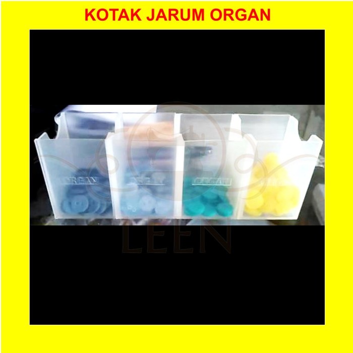 Wadah Jarum Organ Kotak Aksesoris Pernak Pernik Tempat Kancing LEEN