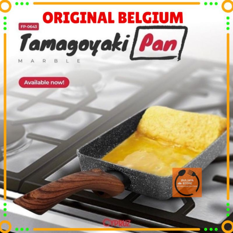 Fry Pan Marble Kotak Omelette Original Belgium