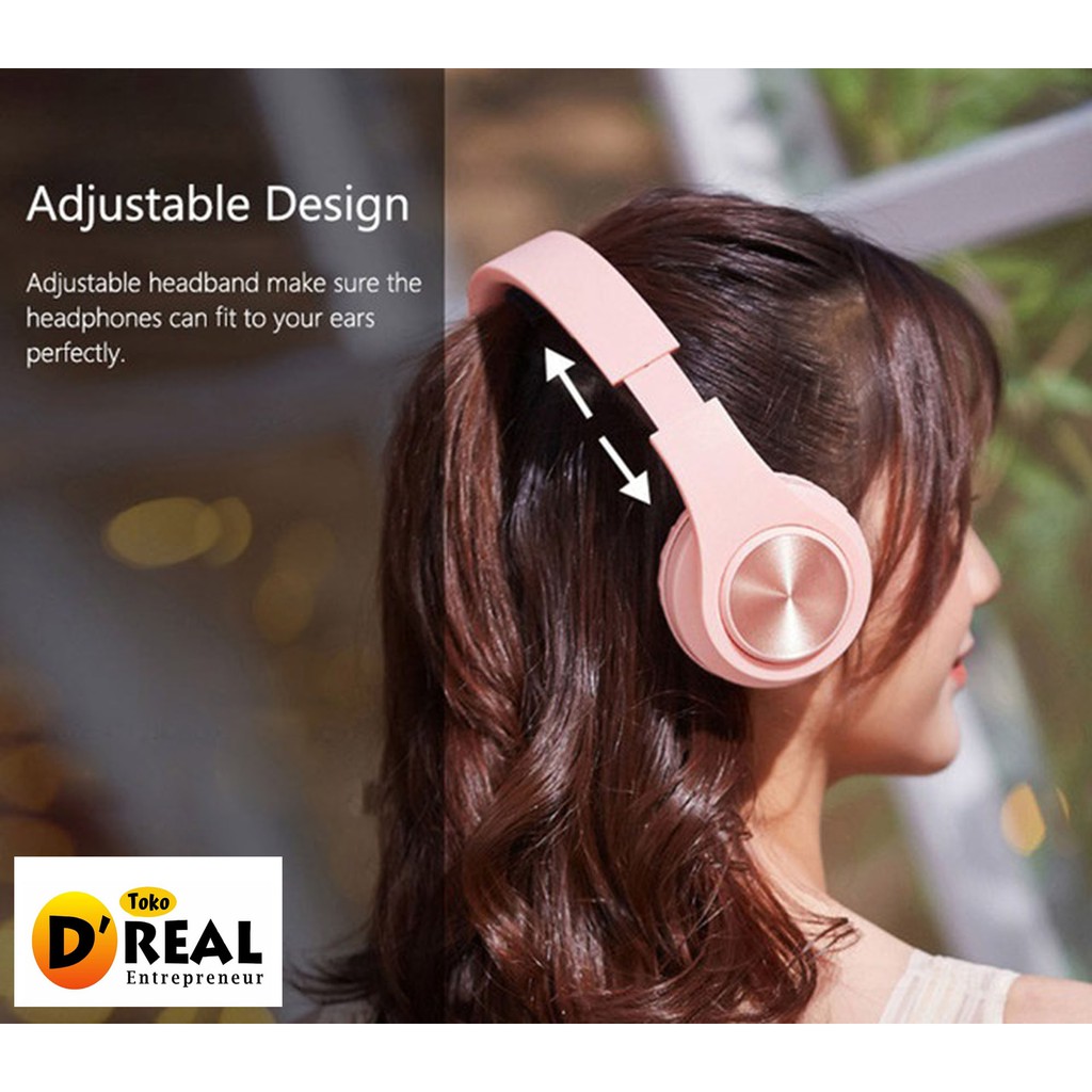 Headphone Bluetooth Bando Wireless Inpods Macaron P33 Earphone On-Ear