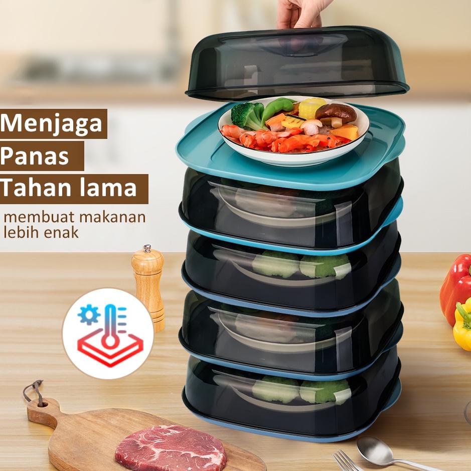 Tudung Saji Square Segi Empat Food Cover 3 / 5 Layer 3 / 5 Tingkat Stackable bisa Disusun Tudung Saj