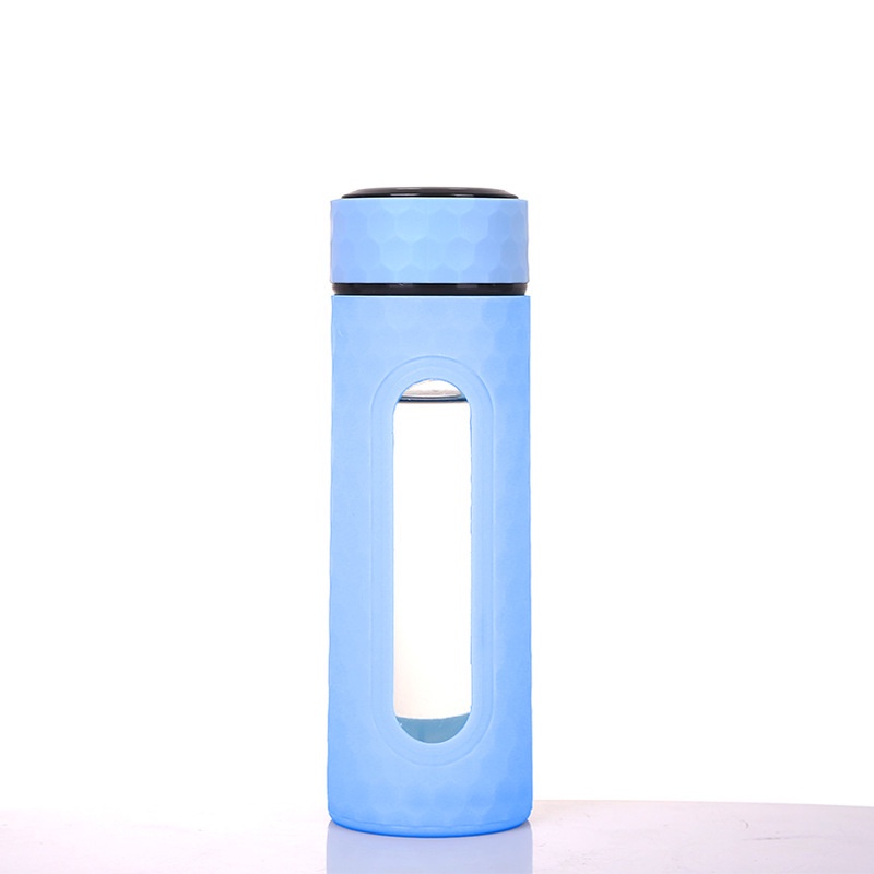 Botol Minum Kaca 450 ml Motif Sarang Lebah/ Botol Minum Unik-7