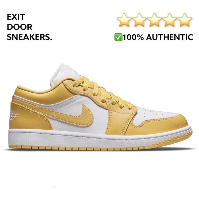 Jual Air Jordan 1 Low "Mustard" White / Mustard 553558171 100