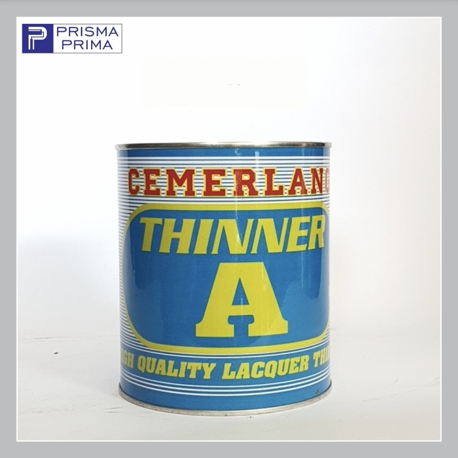 Thinner A Cemerlang Kaleng Kecil 1 Liter Tiner Pengencer Cat