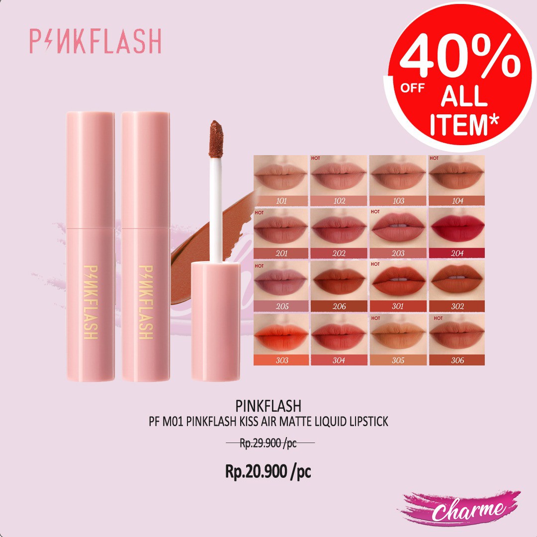 Jual (READY & ORI) Pinkflash Pink Flash Kiss Air Matte Liquid Lipstick