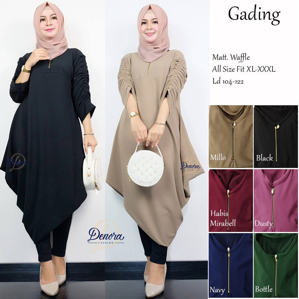 "GADING TUNIK" TUNIK ELEGAN CANTIK DAN ANGGUN ORIGINAL DENORA CASUAL MODIS DAN KEREN