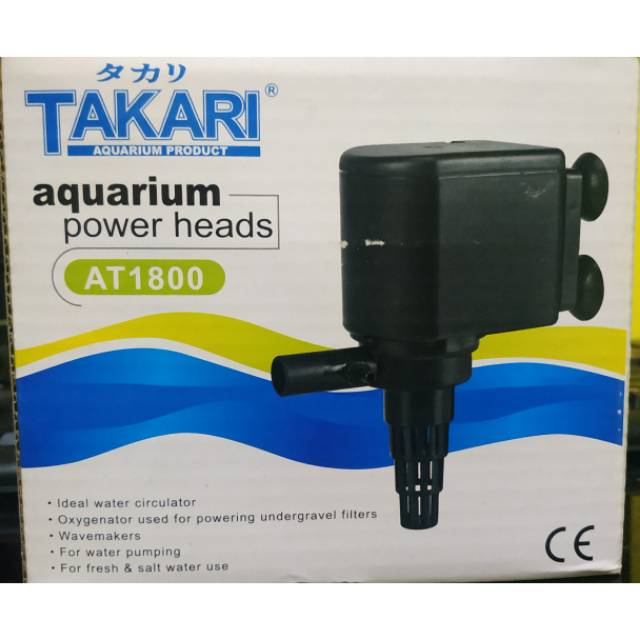 Mesin Filter Aquarium 1800 / 1,5meter - 1500 Liter perJam (MERK SESUAI STOK) Power Head / Water pump
