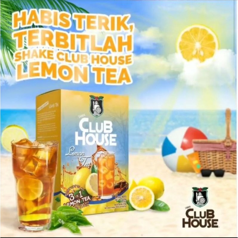 

Lemon Tea Shake Club House- Club House Lemon Tea bubuk Instant @8sachet*25gram/box