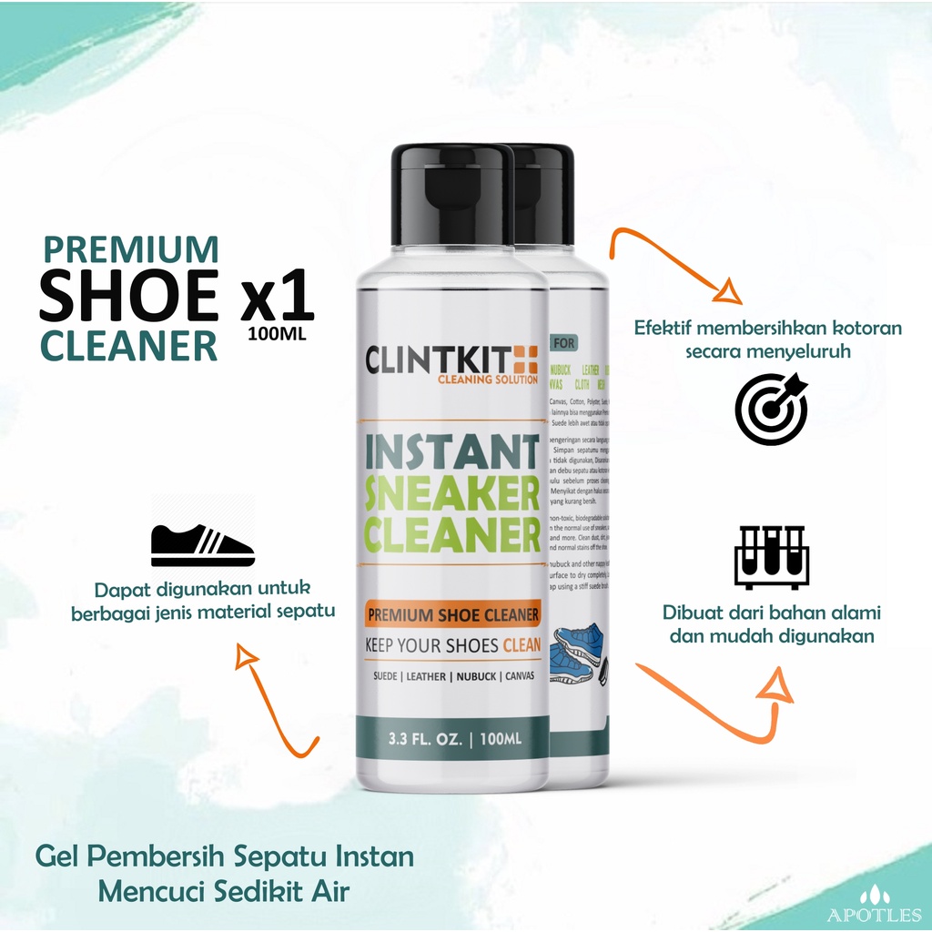 Premium Shoe Cleaner Sabun Cuci Pembersih Sepatu Instant Shoes Cleaner